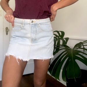Brandy Melville Light Jean Mini Skirt